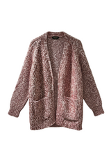 Chaqueta jaspeada granate