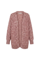 Chaqueta jaspeada granate