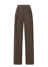 Pantalón cuadritos marrón
