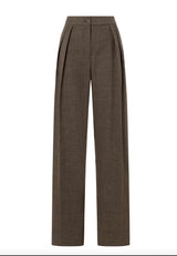 Americana y pantalón a juego cuadritos marrones