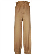 Pantalón lana marrón