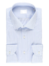 Camisa de rayas azul