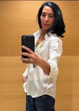 Camisa blanca de Seda