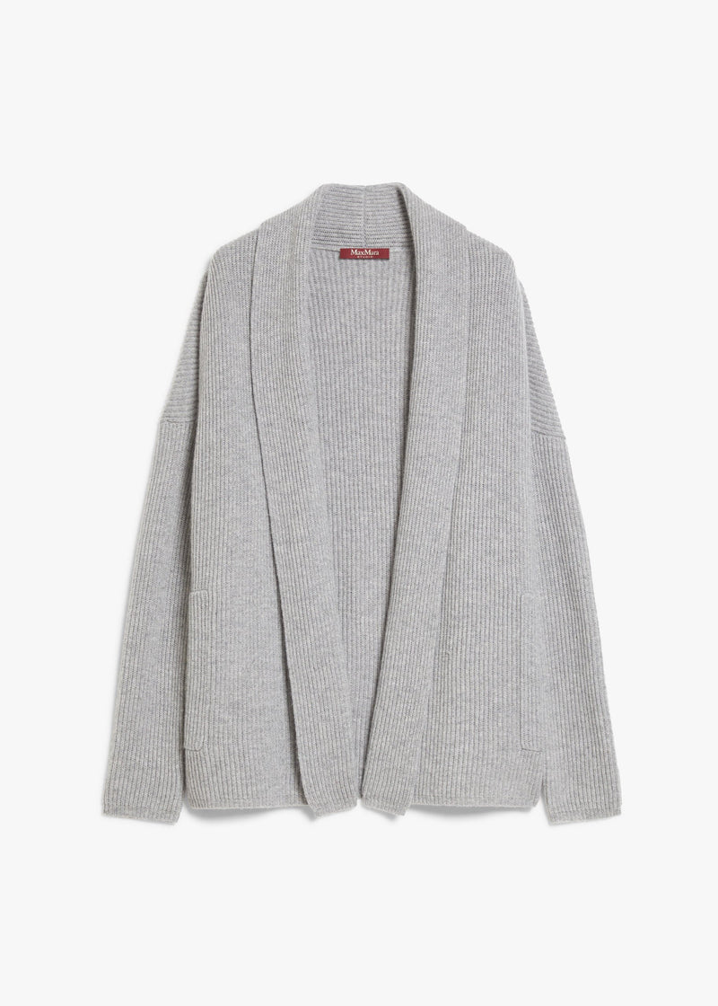 Cardigan gris de lana y cachemire