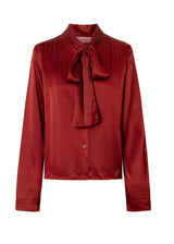 Camisa granate con lazada