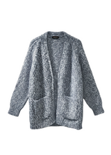 Chaqueta jaspeada azul