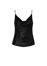 Top lentejuelas negro