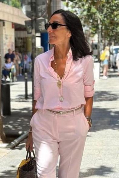 Camisa continuativa rosa