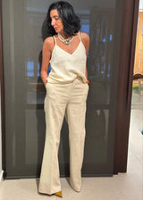Pantalón de lino natural