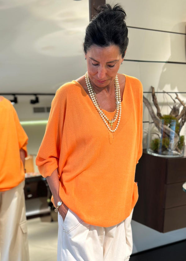 Jersey naranja largo