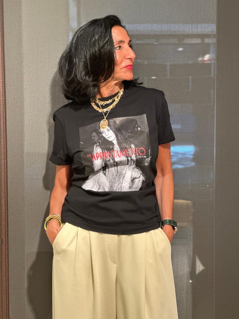 Camiseta Cher app negra