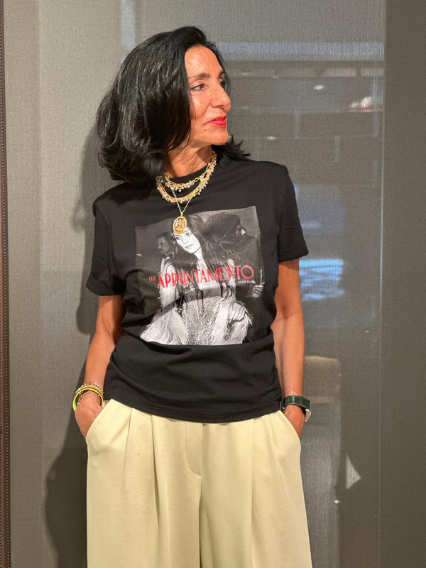 Camiseta Cher app negra