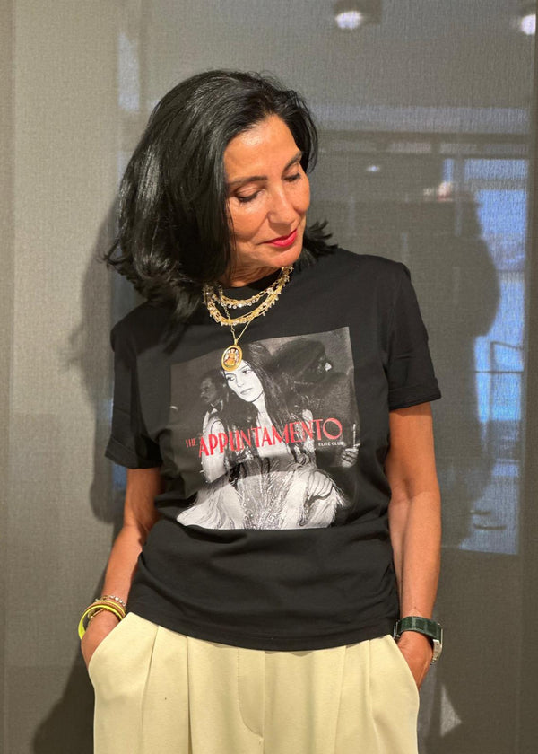 Camiseta Cher app negra