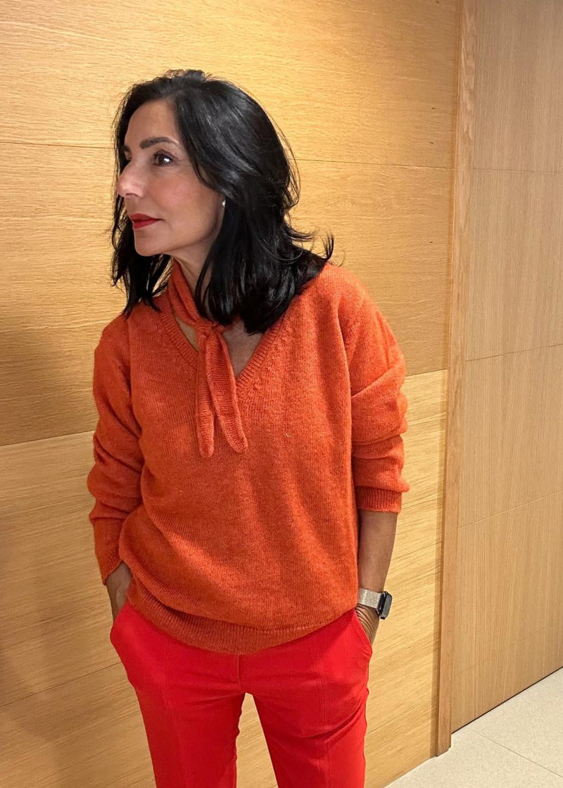 Mini bufanda naranja