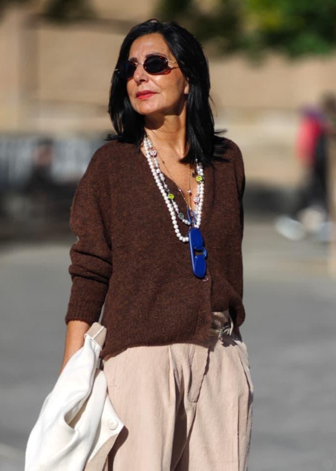 Chaqueta corta marrón