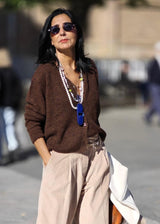 Chaqueta corta marrón