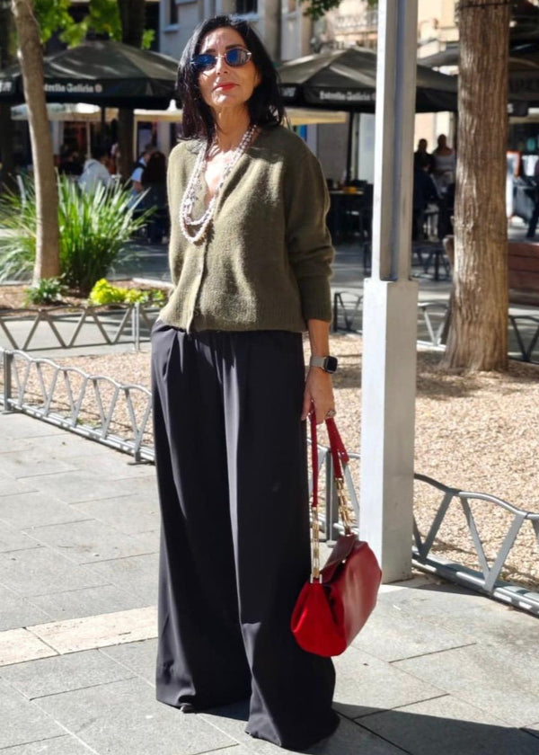 Chaqueta corta verde musgo