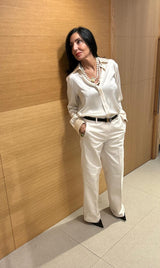 Pantalón blanco roto