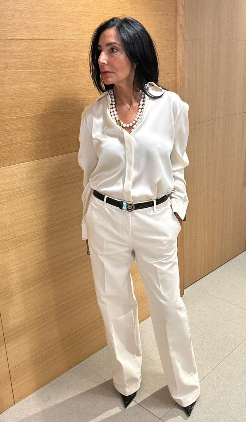 Pantalón blanco roto