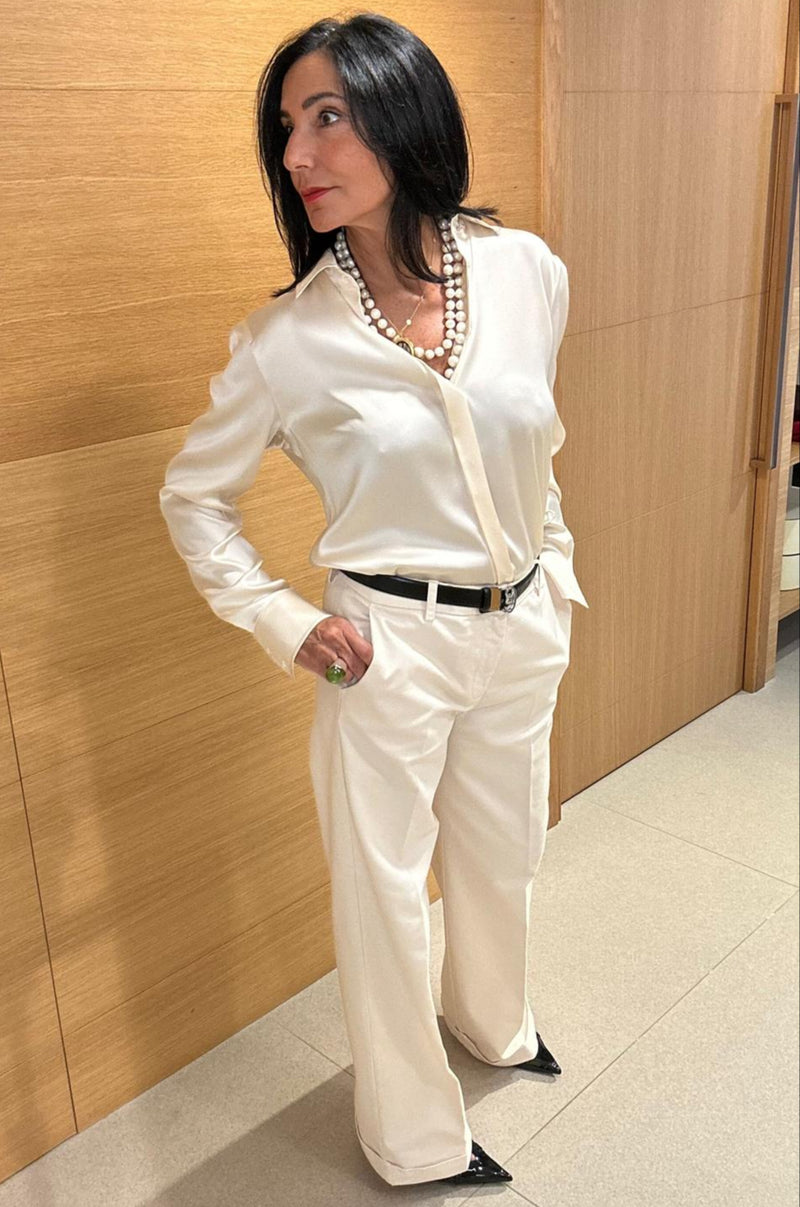 Pantalón blanco roto