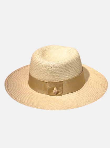 Sombrero cinta crema