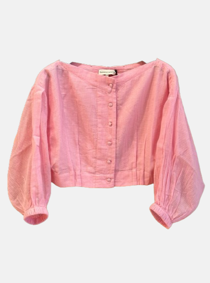 Camisa corta rosa
