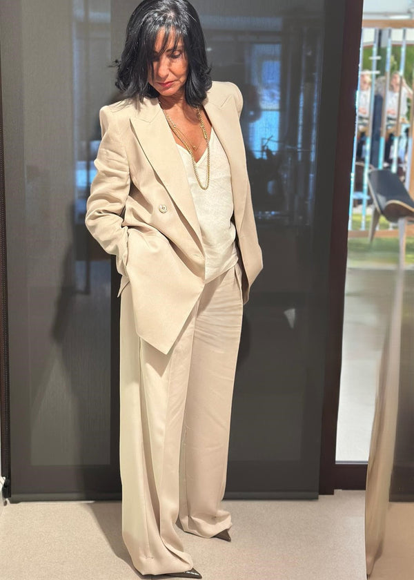 Blazer beige claro