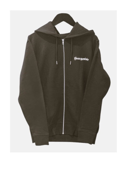 Sudadera negra con cremallera