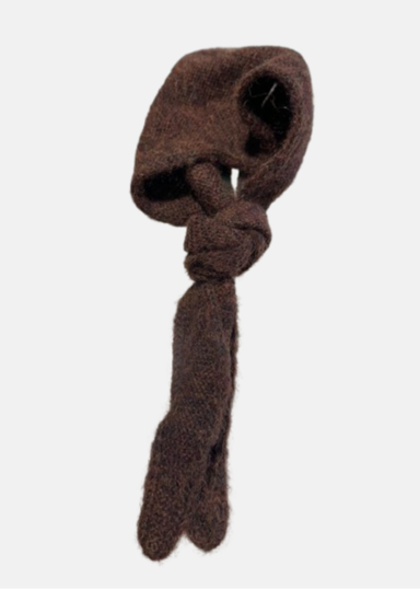 Mini bufanda marrón