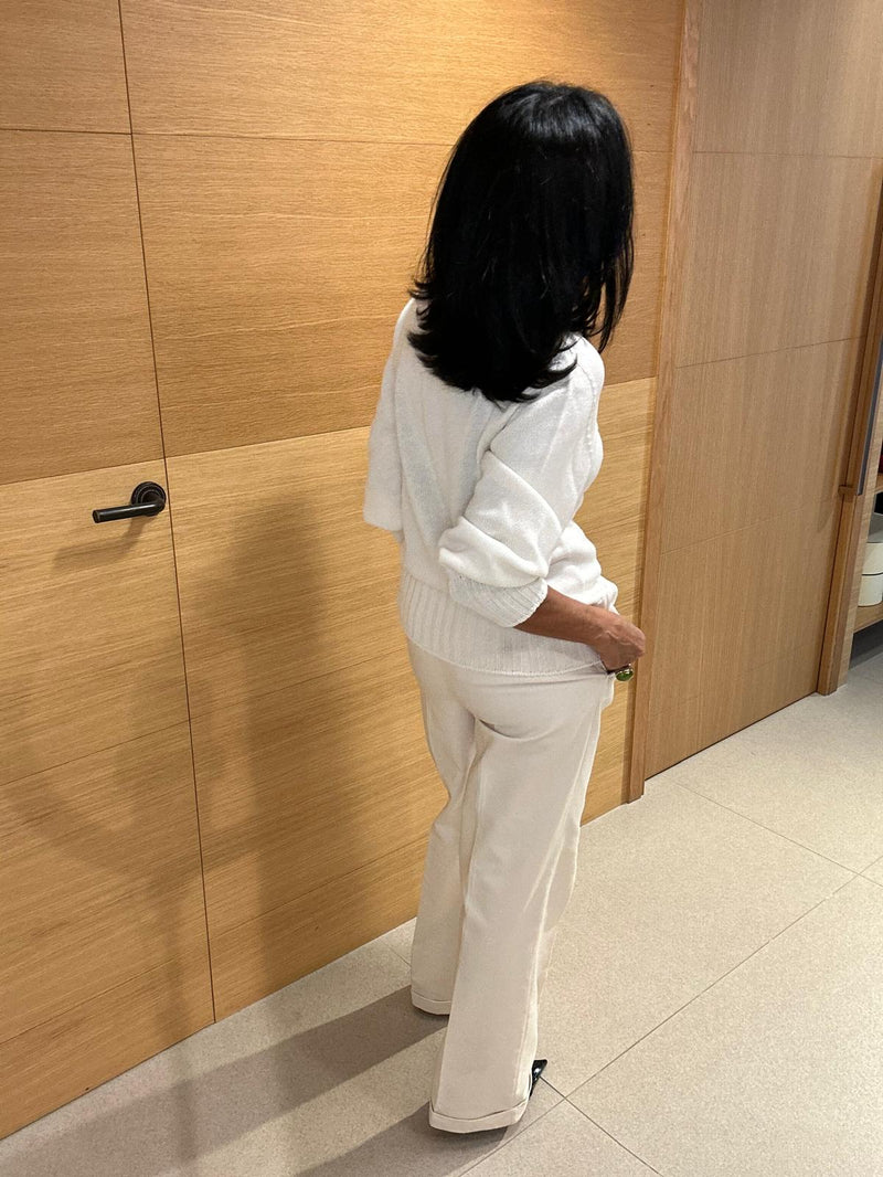 Jersey de pico blanco