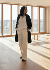 Abrigo corto azul marino