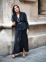 Vestido lencero negro