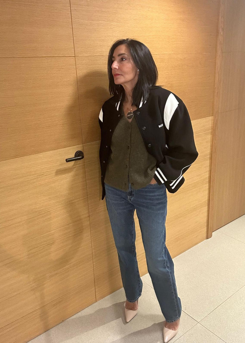 Chaqueta azul Varsity