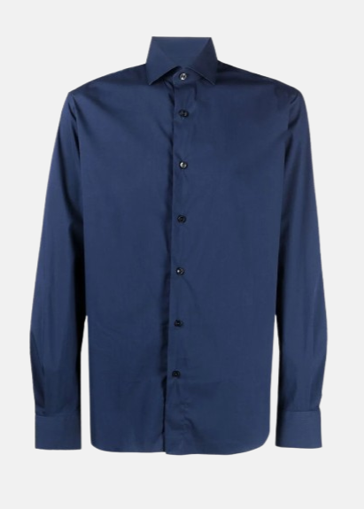 Camisa continuativa azul petróleo