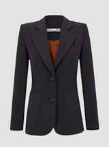 Gray fitted blazer