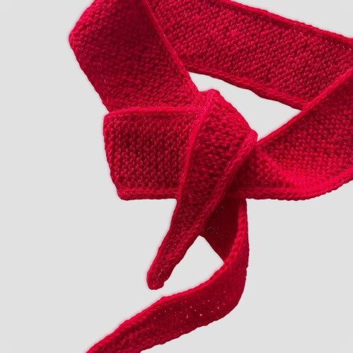 Mini bufanda roja