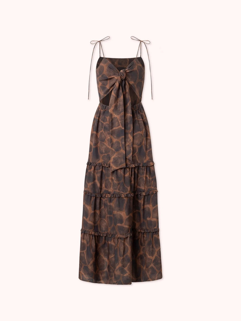 Vestido de aguas marrón