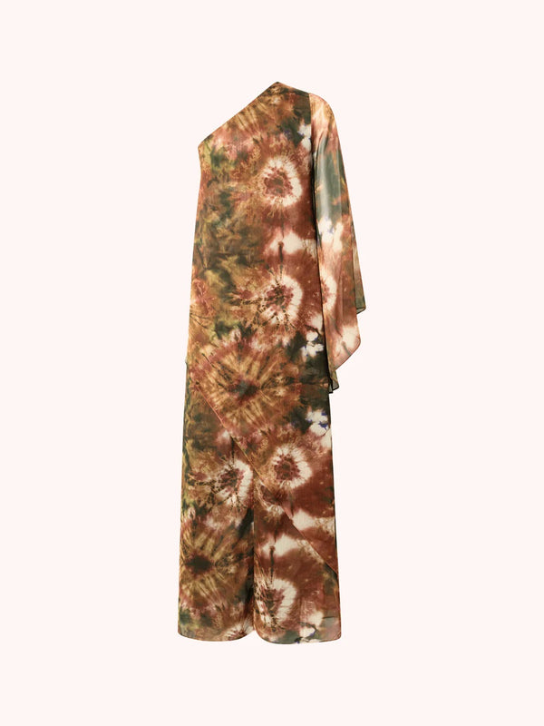Vestido estampado asimétrico