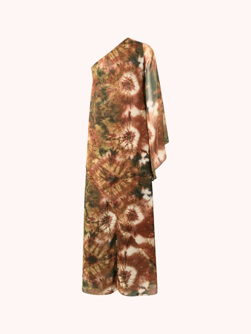 Vestido estampado asimétrico