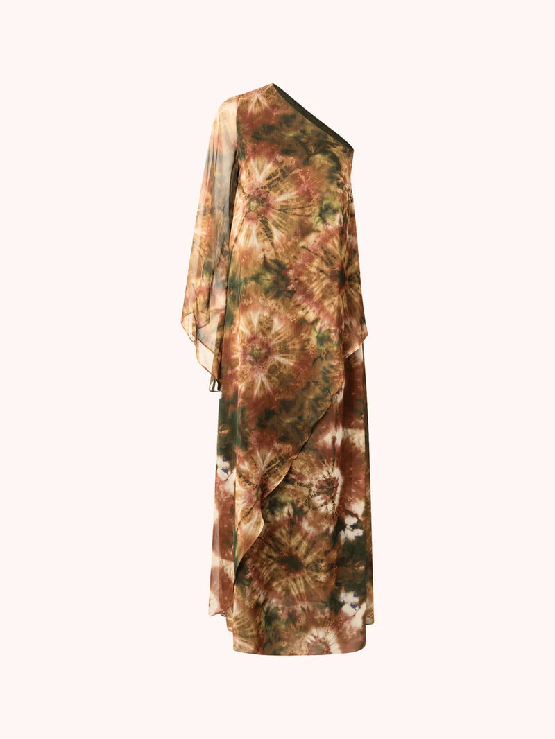 Vestido estampado asimétrico