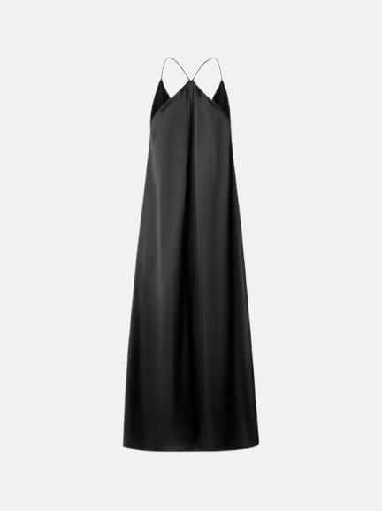 Vestido lencero negro